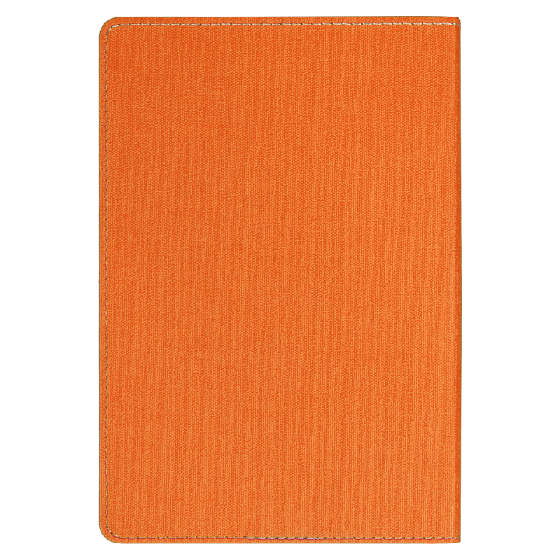 Ежедневник Flexy Viva Latte Sand Color A5,  с оранжевым, недатированный, в гибкой обложке