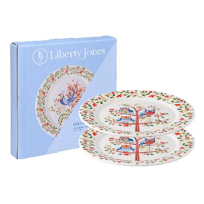 Набор тарелок owl из коллекции  of paradise в подарочной упаковке, D21 см, 2 шт.