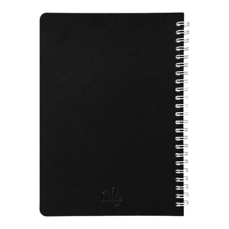 Блокнот на двойной пружине HELIX, 143 х 205 мм, черный, блок в линейку