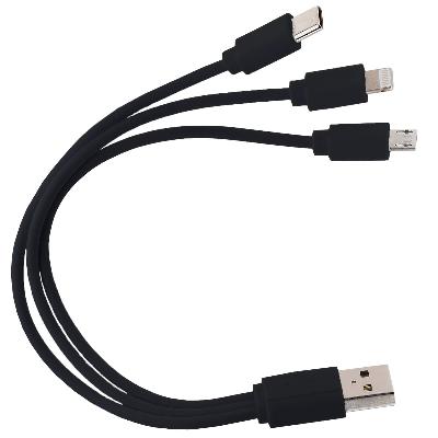 Кабель USB 3 в 1 (Micro, Type-C, Lightning)