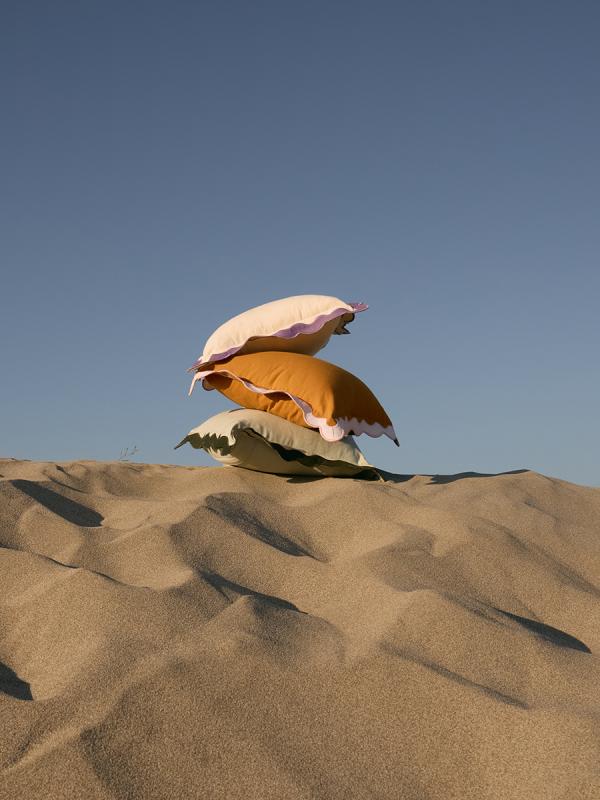 Чехол на подушку с контрастным кантом  из коллекции trendy ruffles, 40х40 см