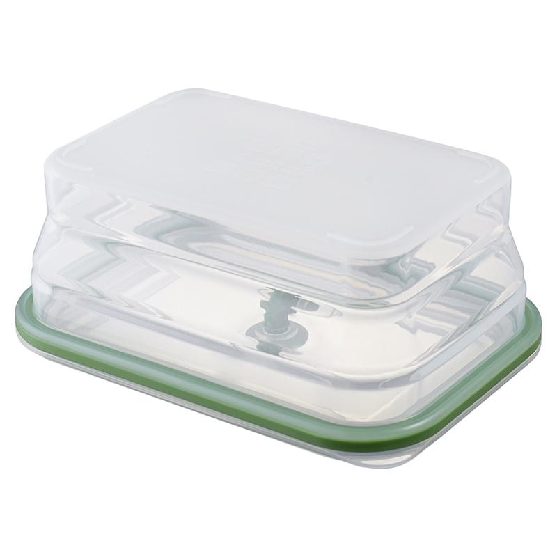 Контейнер для переноски и хранения силикон прямоный складной silikobox, 1,2 л