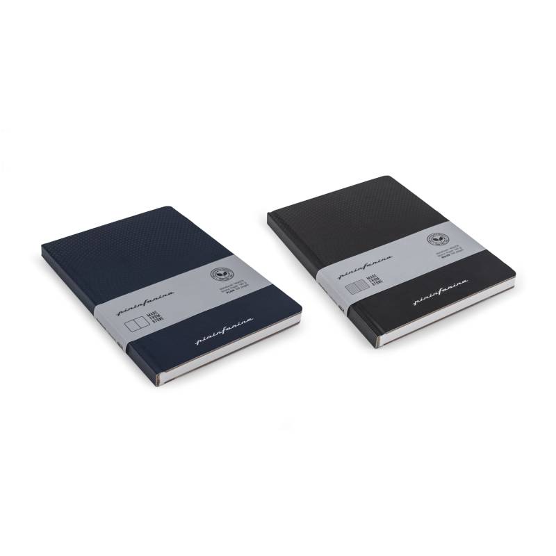 Блокнот линованный Pininfarina из каменной бумаги в твердой обложке, А5, синий