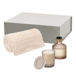 Подарочный набор Mizu, Fado,  (свеча, диффузор, плед)