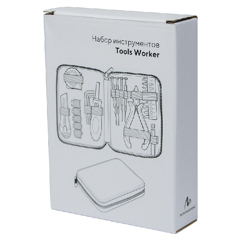 Набор инструментов Tools Worker, 27 инструментов, в пластиковом серебристом футляре