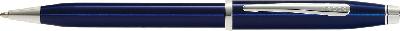 Шариковая ручка Cross Century II Blue lacquer,   с отделкой родием
