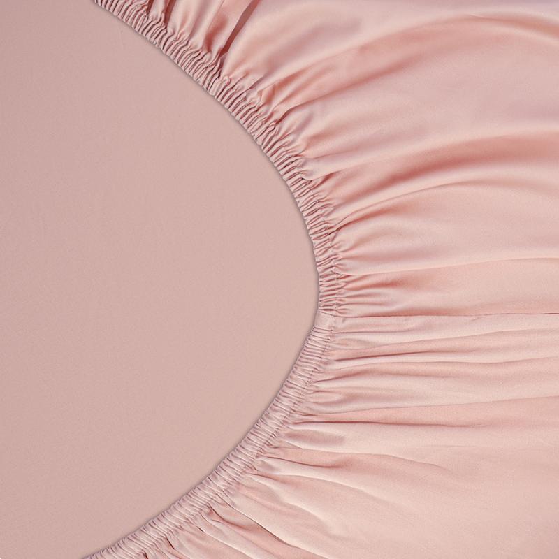 Простыня на резинке из премиального сатина  из коллекции essential, 180х200х30 см