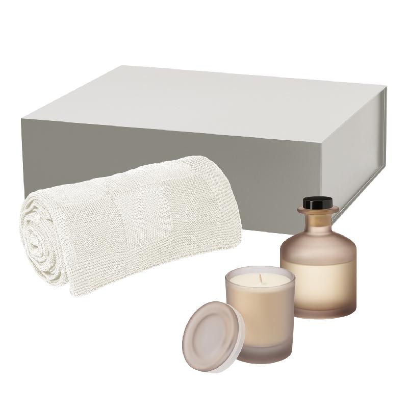 Подарочный набор Mizu, Cella,  (свеча, диффузор, плед)