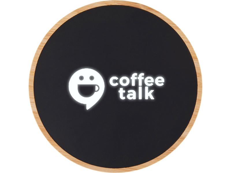 Беспроводное зарядное устройство с подсветкой лого Reedia S3, 15 Вт