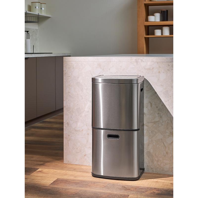 Контейнер мусорный с 2мя отделениями smart bin, сенсорный, 60 л