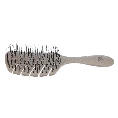 Щетка Dewal Beauty серия "Friendly", продувная, с нейлоновым штифтом, форма листик