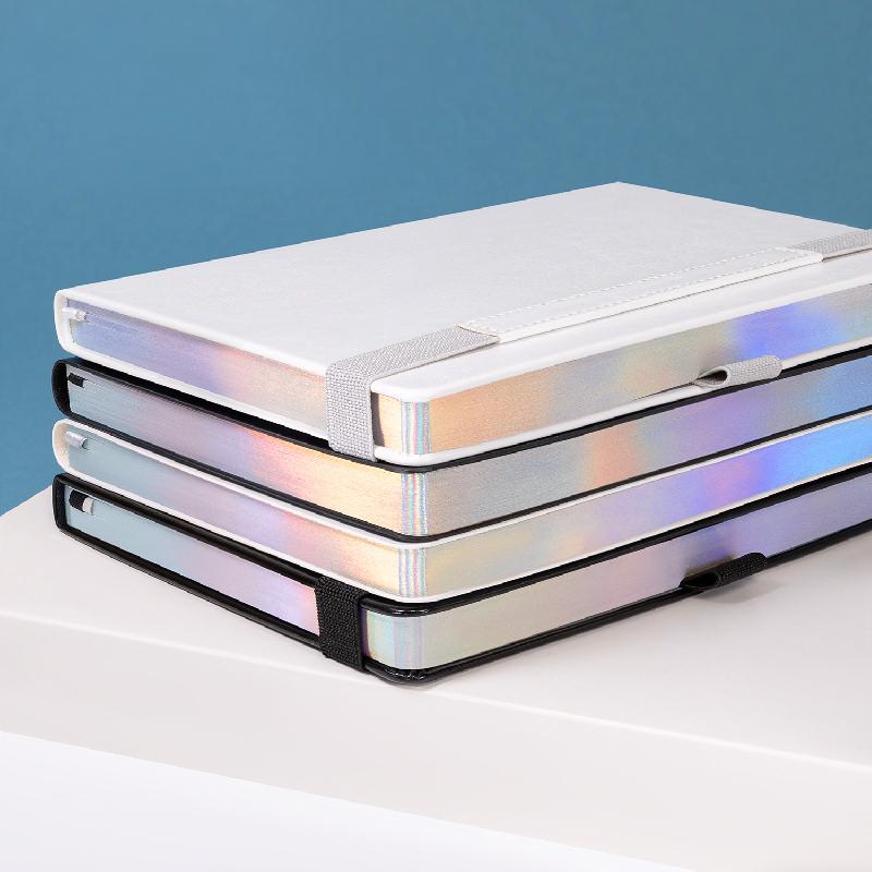 Ежедневник Galaxy недатированный, жесткая обложка, срез голограф. фольга