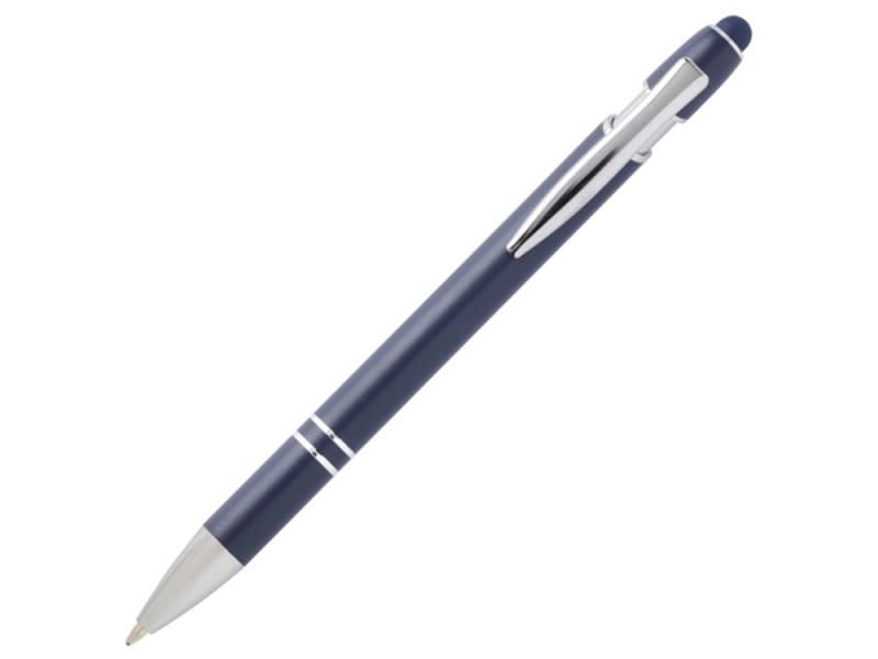 Ручка шариковая с серебристой отделкой Kish