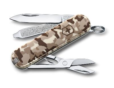Ножбрелок VICTORINOX Classic SD "Desert Camouflage", 58 мм, 7 функций
