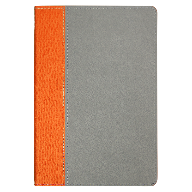 Ежедневник Flexy Viva Latte Sand Color A5,  с оранжевым, недатированный, в гибкой обложке