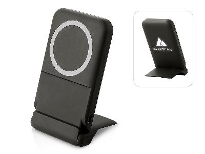 Беспроводной внешний аккумулятор с подсветкой лого и подставкой Magflash, 10000 мАч, 15 Вт