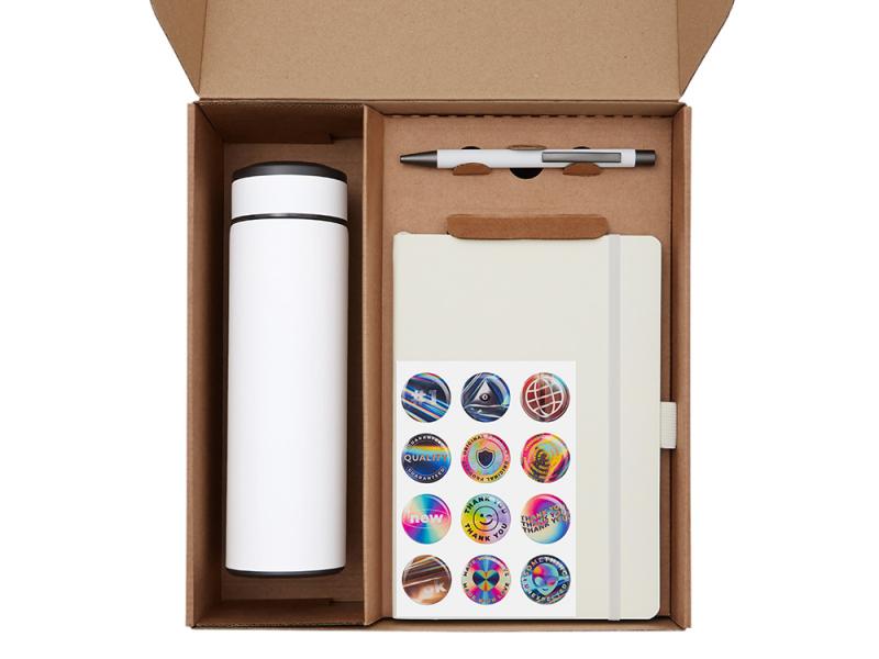 Набор Warmpage с термосом, блокнотом, ручкой и чаем