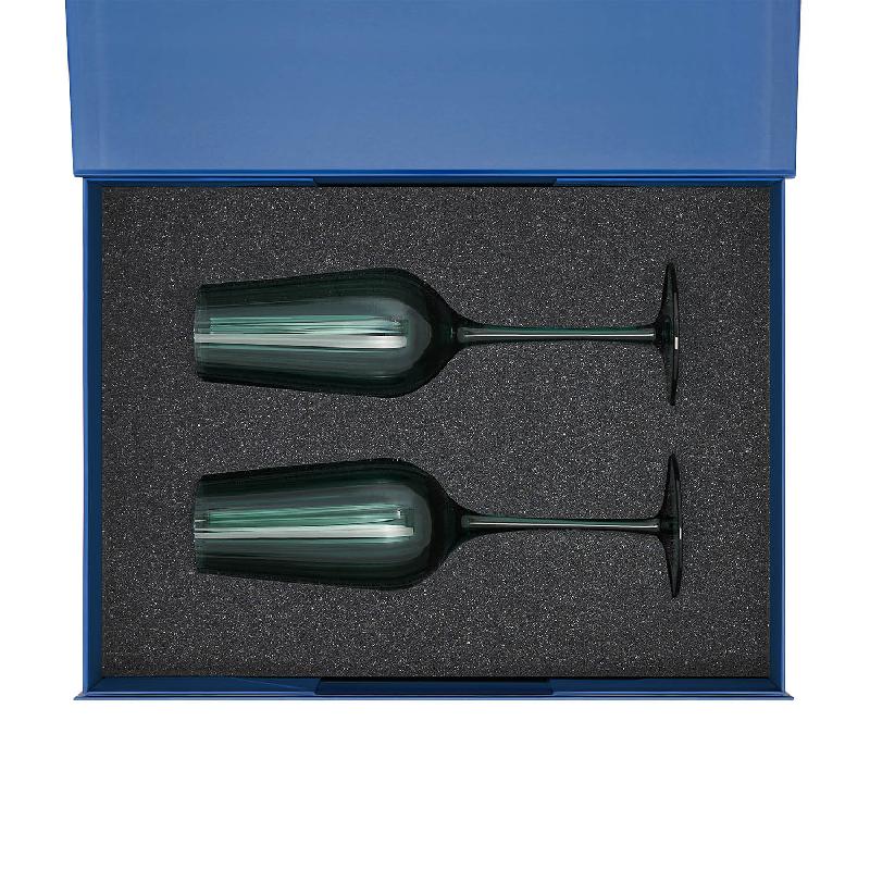 Подарочный набор 2 бокала для шампанского Capri в синей коробке