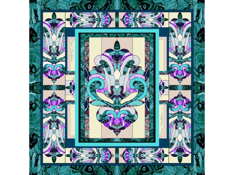 Платок Каменный Цветок