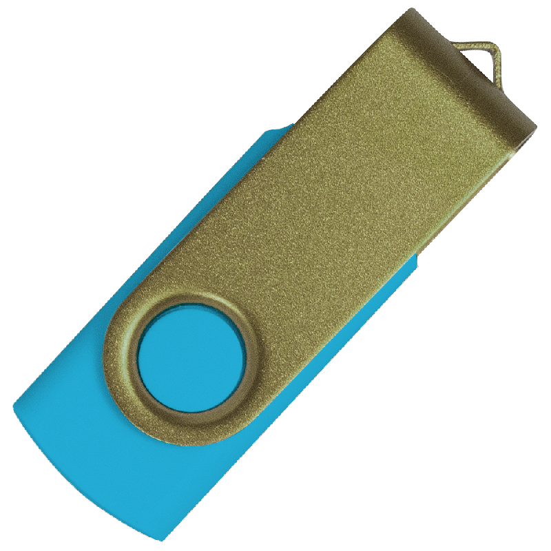 Флеш накопитель USB 2.0 Twister Сolor Mix 16GB, пластик Софт Тачметалл