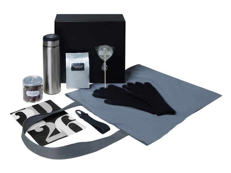 Подарочный набор Re:Breathe с перчатками, термосом и чаем