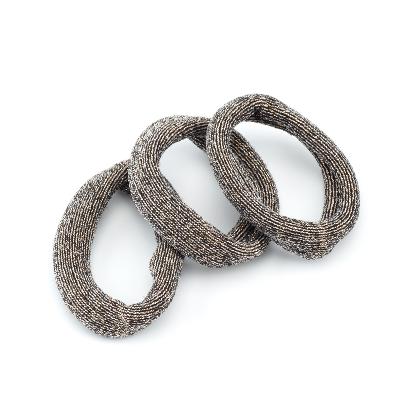 Резинки для волос Dewal Beauty , широкая лента, midi (4 шт)