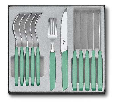 Набор из 12 столовых принадлежностей VICTORINOX Swiss Modern: 6 столовых ножей, 6 вилок