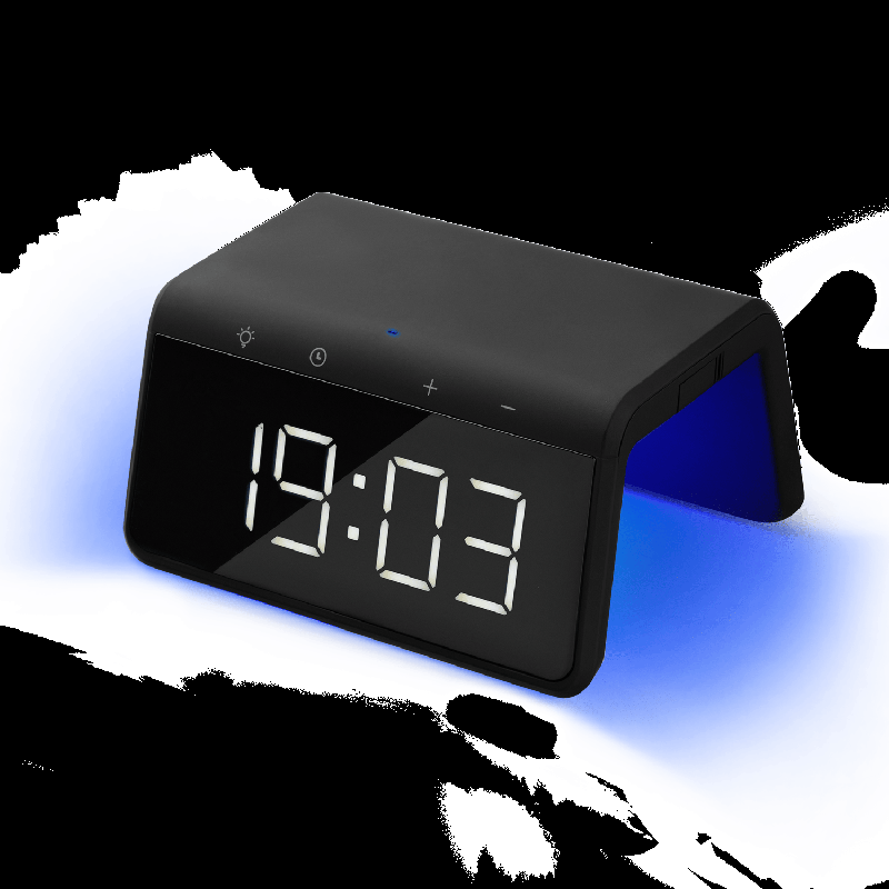 Зарядная станция с часами 15W Flame