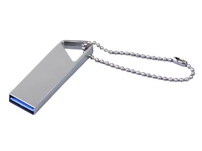 USB 2.0-флешка на 32 Гб с мини чипом и отверстием для цепочки