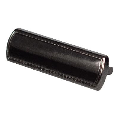 Шильд металлический прямоугольный, размер 12*43 мм.