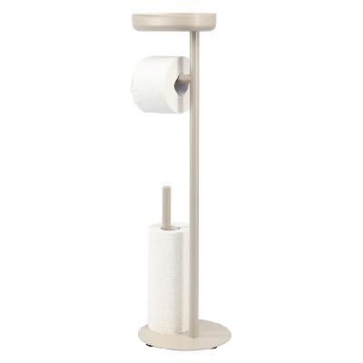Держатель для туалетной бумаги с полочкой slim