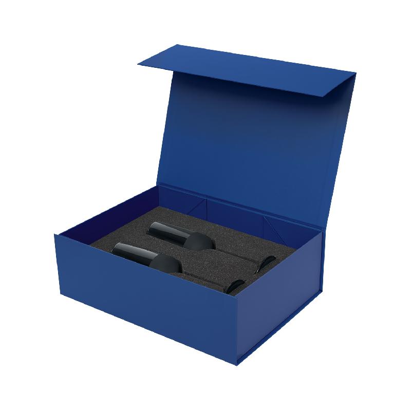 Подарочный набор 2 бокала для шампанского Sapphire в синей коробке