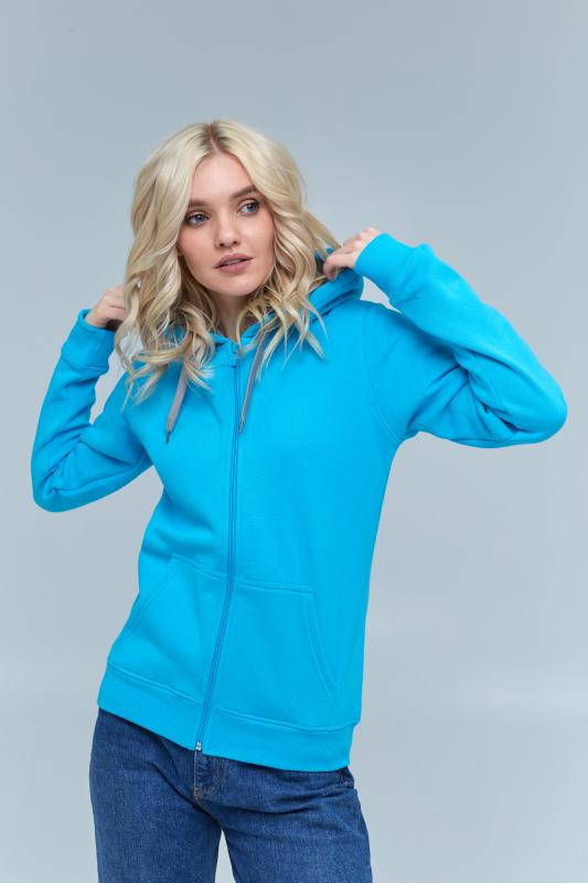 Толстовка женская STAN с капюшоном на молнии футер с начёсом 280