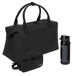 Подарочный набор Madrid Premium Sport,  (бутылка, дорожная косметичка, дорожная сумка)