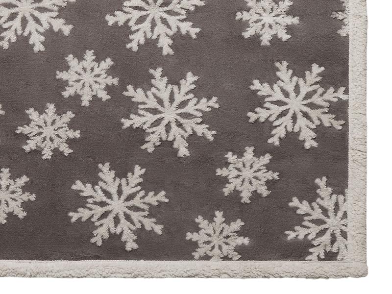 Плед Snowflake новогодний с капюшоном