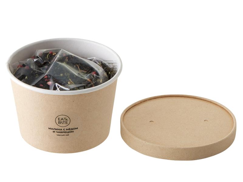 Чай черный Малина с медом и чабрецом, 50 гр.