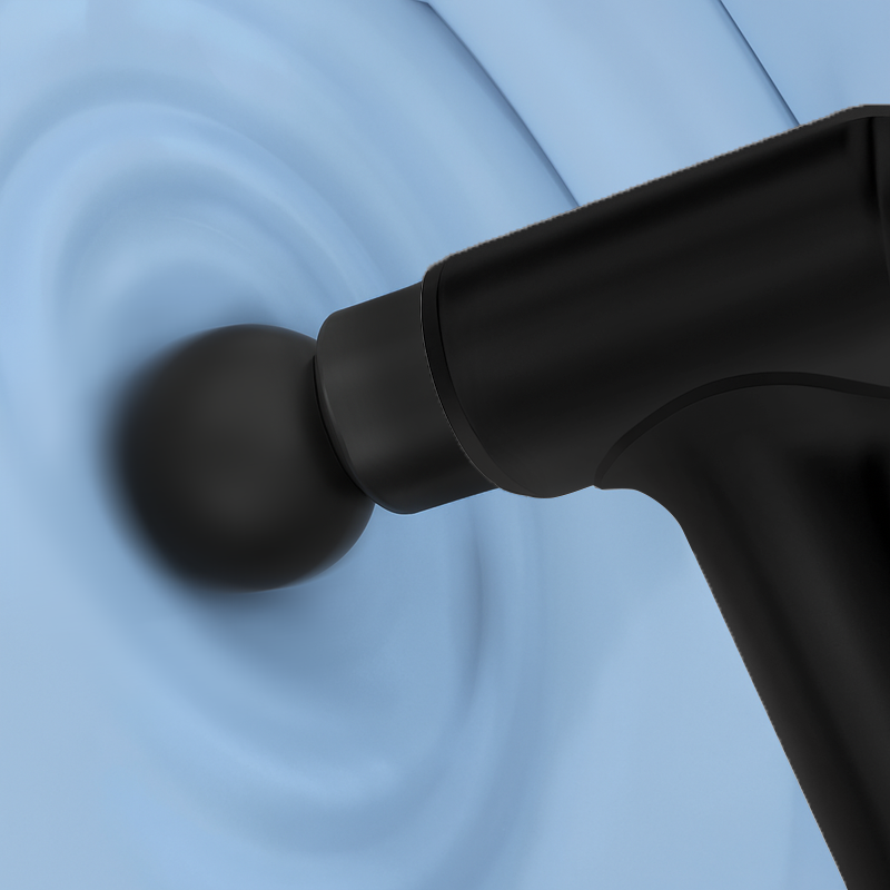 Перкуссионный массажер Relax Tone, вибрационный, для тела, со сменными насадками