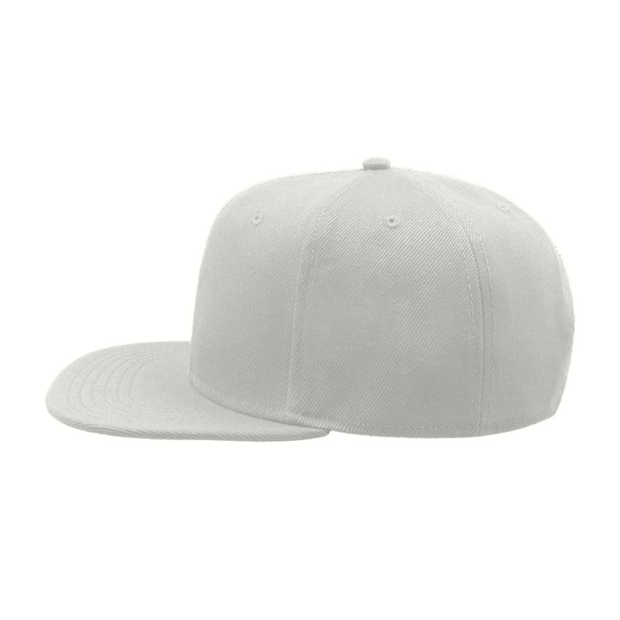 Бейсболка "SNAP BACK", 6 клиньев, пластик.застежка, белый, 100% п/э,100% х/б, 400 гр/м2