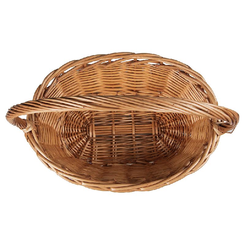 Плетеная корзина из ивовой лозы для упаковки подарка