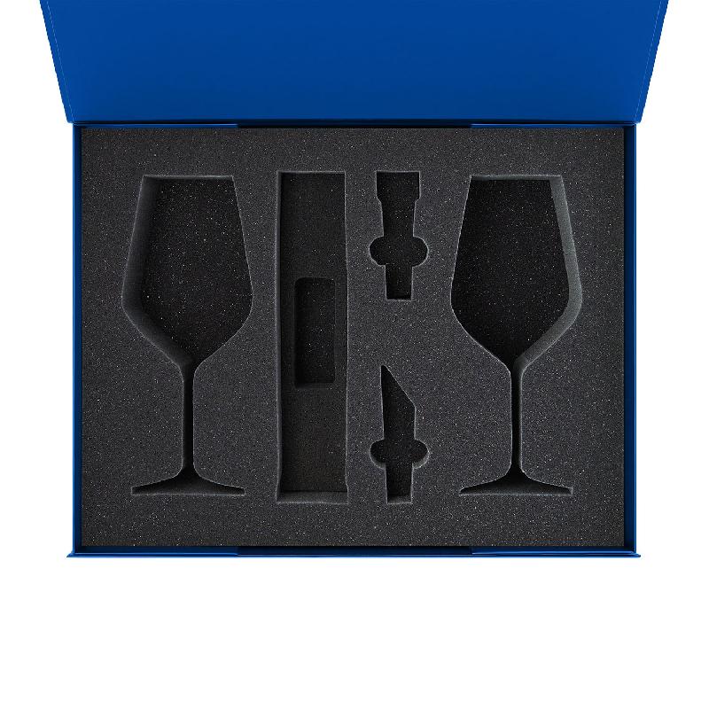 Ложемент под 2 бокала для вина + набор для вина Sacramento в большую коробку-трансформер (арт. 695722)