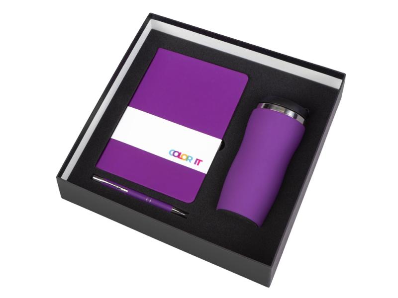 Подарочный набор Color it с блокнотом, металлической ручкой и термокружкой