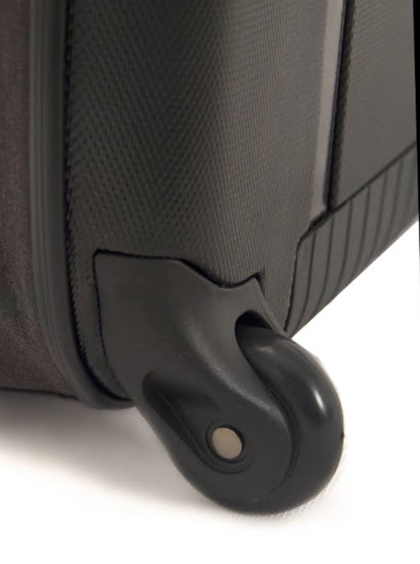 Чемодан складной Rollink Earth 55x40x20 см, 2 колеса, черный/оранжевый