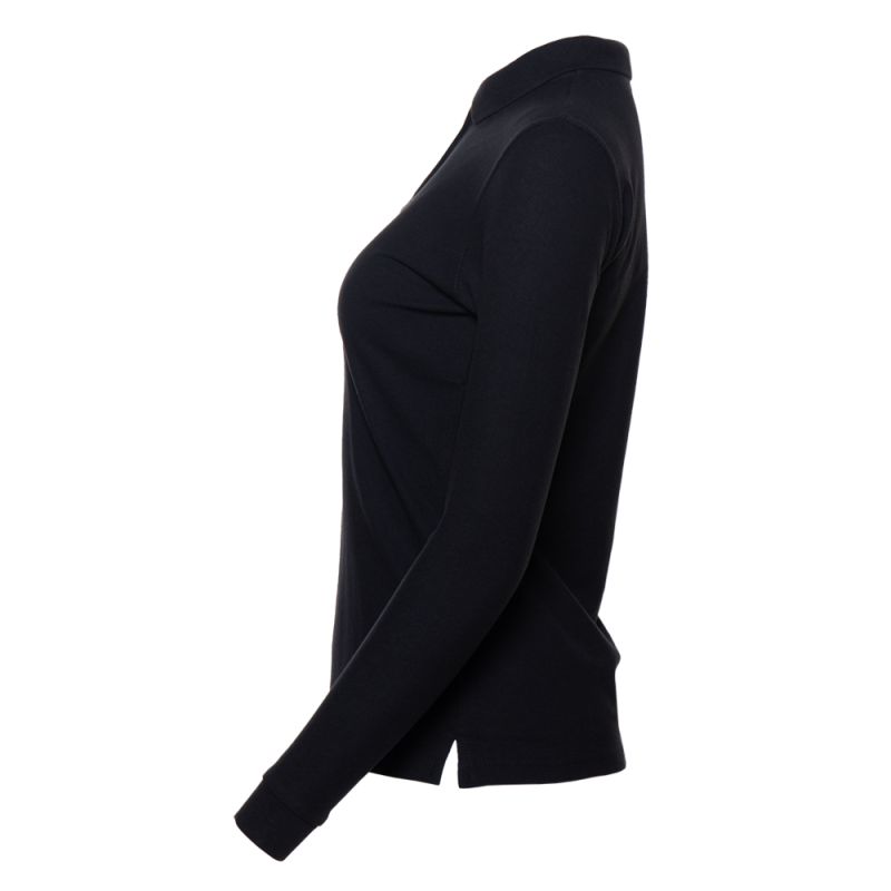 Рубашка поло женская STAN длинный рукав хлопок/полиэстер 185