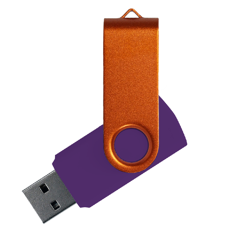 Флеш накопитель USB 2.0 Twister Сolor Mix 16GB, пластик Софт Тачметалл