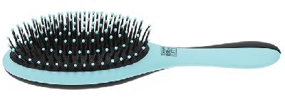 Щетка Dewal Beauty серия "Дуэт" с нейлоновым штифтом, овальная,  с черным