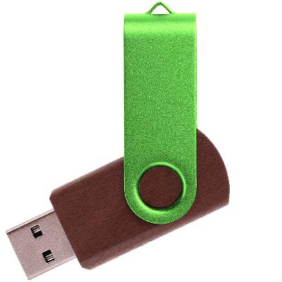 Флешка TWIST WOOD COLOR