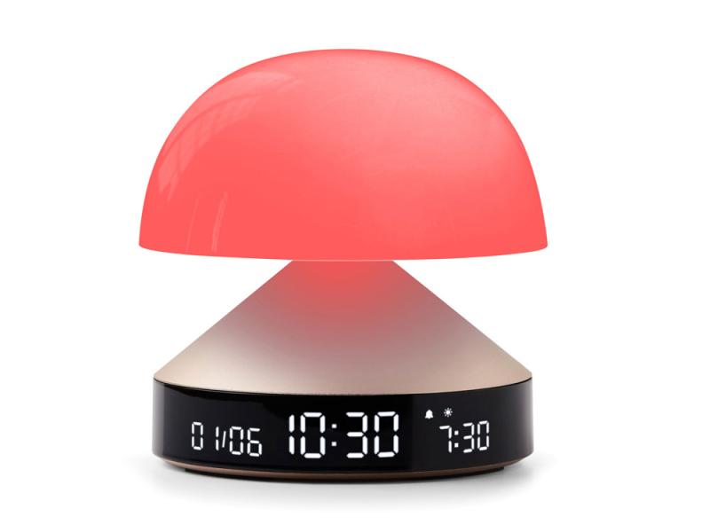 Светильник с часами и световым будильником Mina Sunrise
