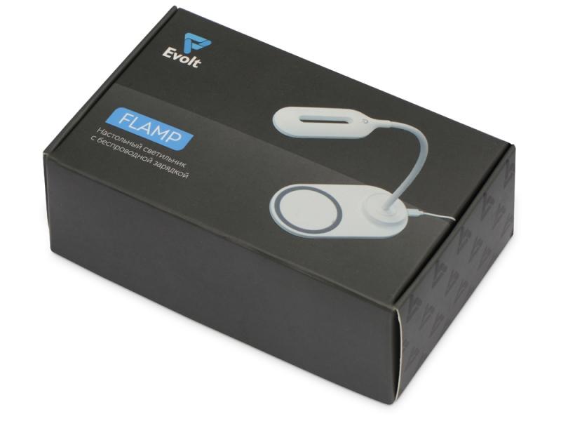 Настольный светильник с беспроводной зарядкой Flamp