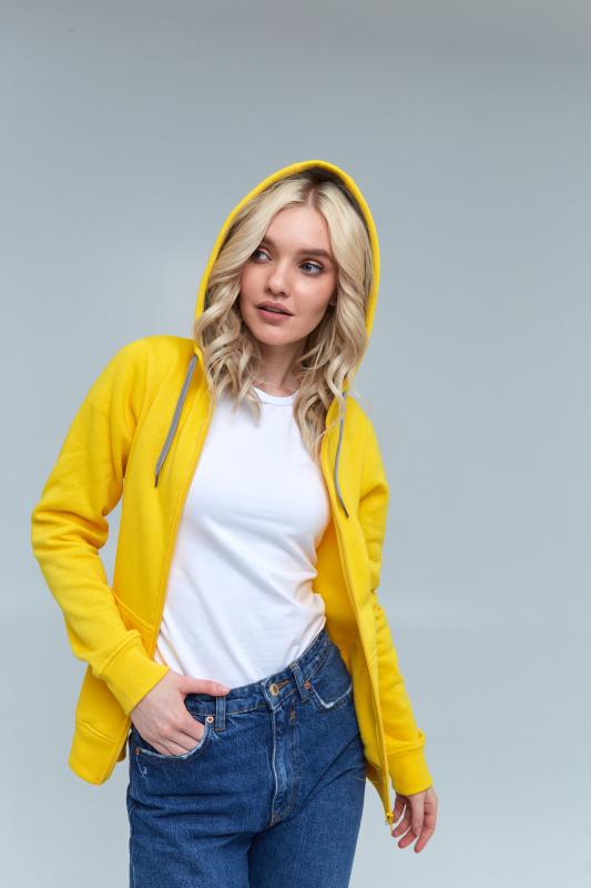 Толстовка женская STAN с капюшоном на молнии футер с начёсом 280