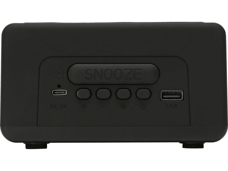 Беспроводная колонка с часами и функцией беспроводной зарядки Sentry